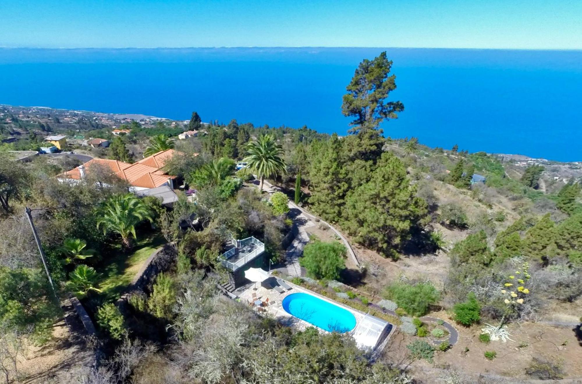 Feriendomizil Finca Tijarafe Mit Beheiztem, Abdeckbarem Pool Exterior photo